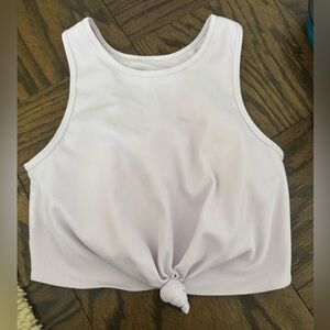 Gap fit medium lavender long line sports bra